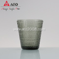 Embossed Pattern Bar Glassware Tall Water Juice Glasses